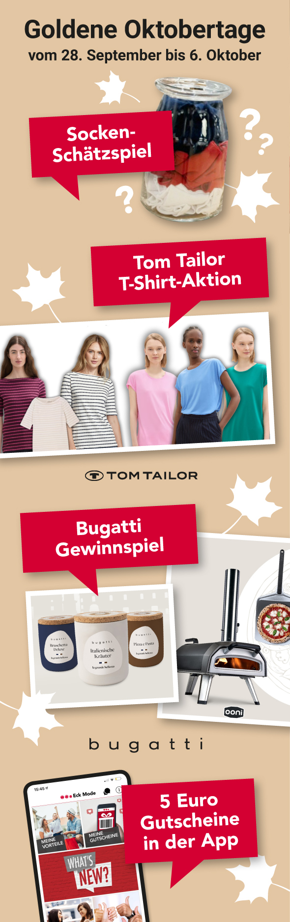 Goldene Oktobertage bei Eck- Mode am Markt