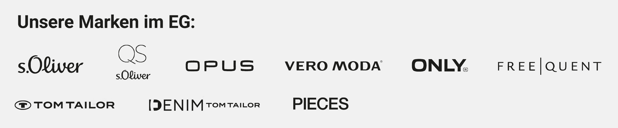 Eck Mode am Markt Kirchheim Damen EG Marken wie Opus, Vero Moda, S. Oliver, Tom Tailor, QS, Freequent, Oozoo